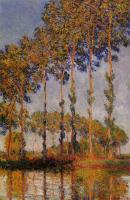 Monet, Claude Oscar - A Row of Poplars